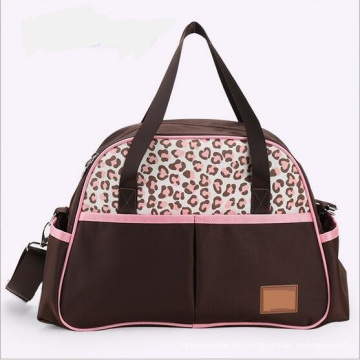 Baby-Windel-Tasche mit rosa Leopard-Druck